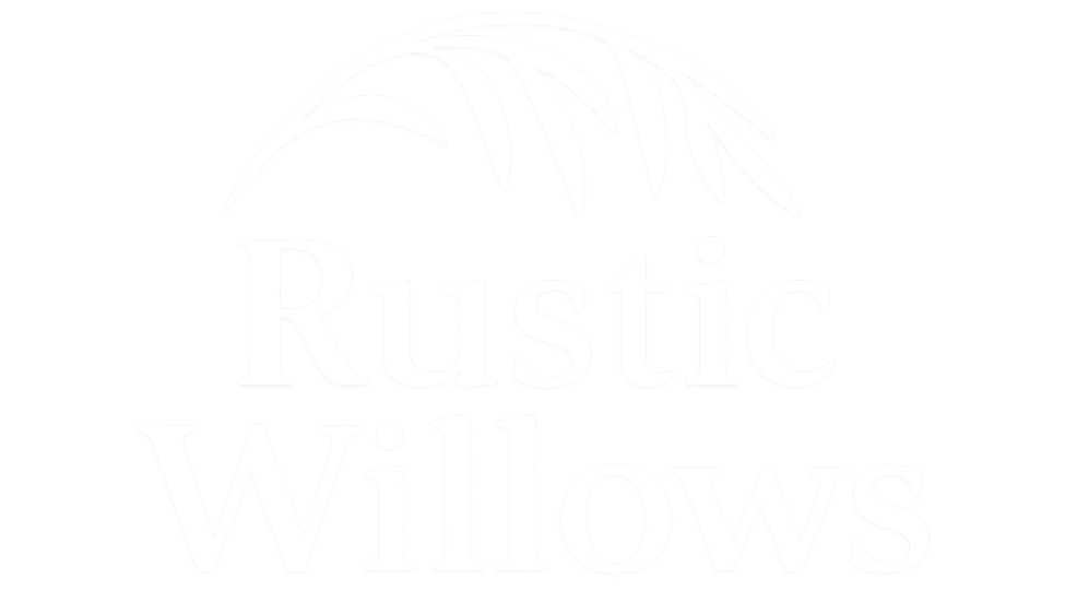 rustic willows logo white